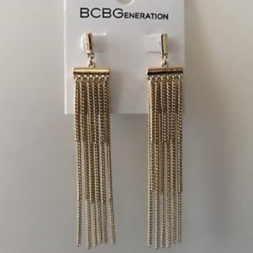 BCBGeneration Fringe Drop Earrings
